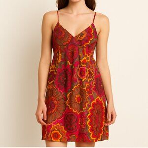 Planet Gold Multicolor Floral Dress